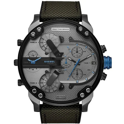 Diesel DZ7420 Mr. Daddy 2.0 Chronograph Men's Watch – Grey Dial & Black Nylon Strap